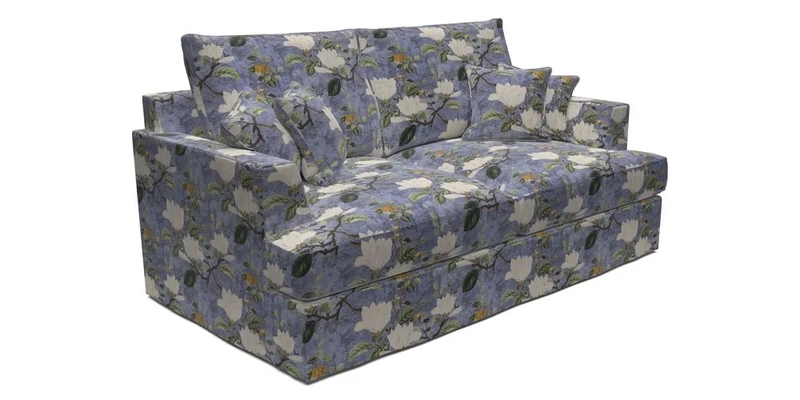 Slingsby 3 Seater Fitted Cover Sofa in Two Tone Plain Biscuit. Loose cover version available