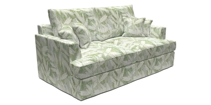 Slingsby 3 Seater Fitted Cover Sofa in Two Tone Plain Biscuit. Loose cover version available