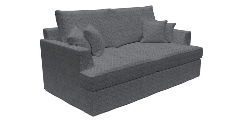 Slingsby 3 Seater Fitted Cover Sofa in Two Tone Plain Biscuit. Loose cover version available