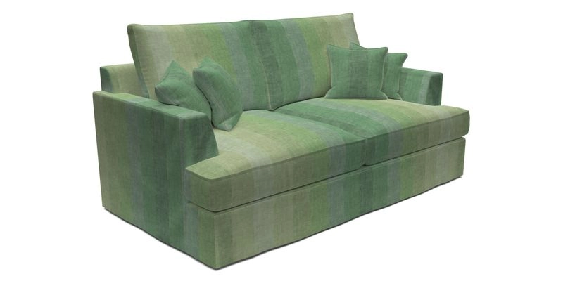 Slingsby 3 Seater Fitted Cover Sofa in Two Tone Plain Biscuit. Loose cover version available