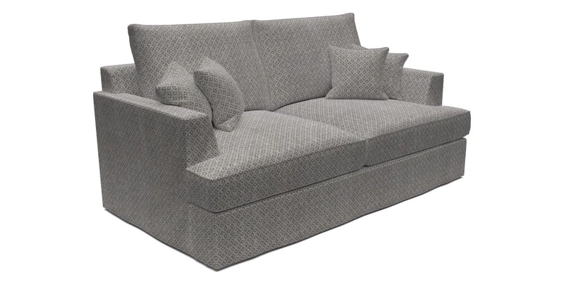 Slingsby 3 Seater Fitted Cover Sofa in Two Tone Plain Biscuit. Loose cover version available