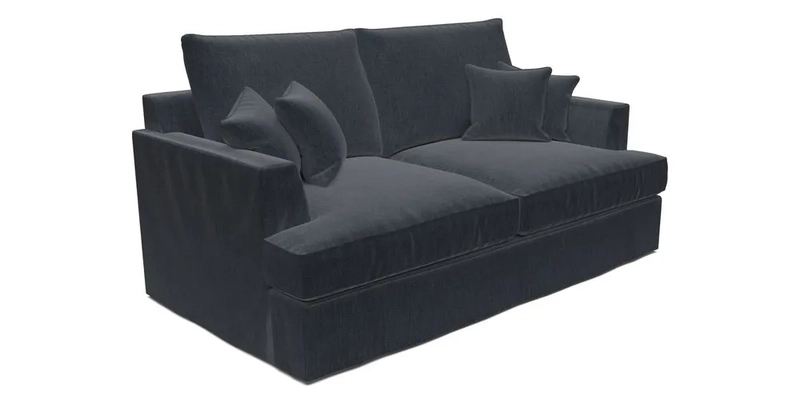 Slingsby 3 Seater Fitted Cover Sofa in Two Tone Plain Biscuit. Loose cover version available