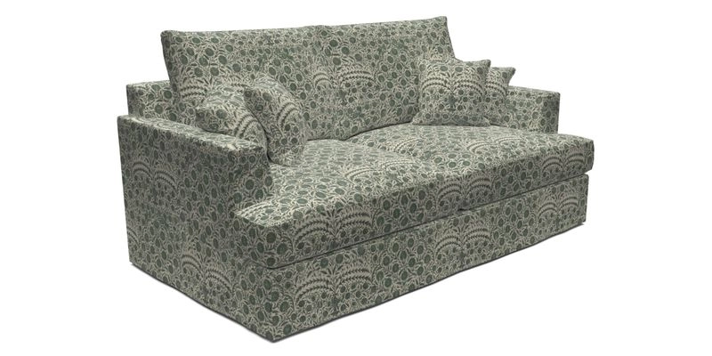Slingsby 3 Seater Fitted Cover Sofa in Two Tone Plain Biscuit. Loose cover version available