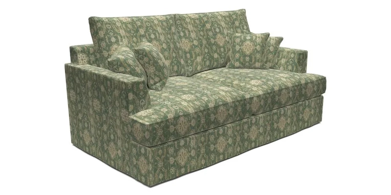 Slingsby 3 Seater Fitted Cover Sofa in Two Tone Plain Biscuit. Loose cover version available