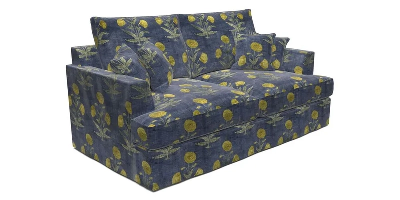 Slingsby 3 Seater Fitted Cover Sofa in Two Tone Plain Biscuit. Loose cover version available