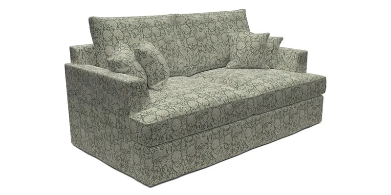 Slingsby 3 Seater Fitted Cover Sofa in Two Tone Plain Biscuit. Loose cover version available