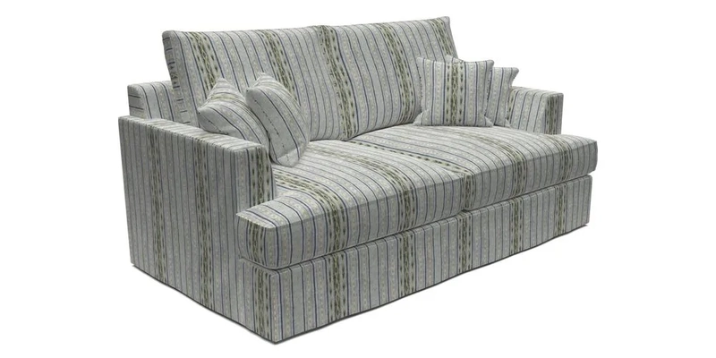 Slingsby 3 Seater Fitted Cover Sofa in Two Tone Plain Biscuit. Loose cover version available