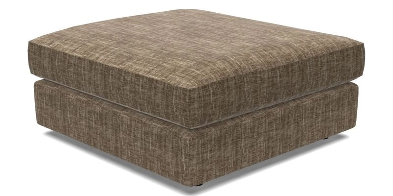 Slingsby Snuggler Fitted Cover Sofa in Two Tone Plain Biscuit. 