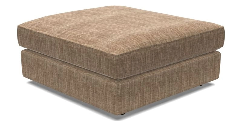 Slingsby Snuggler Fitted Cover Sofa in Two Tone Plain Biscuit. 