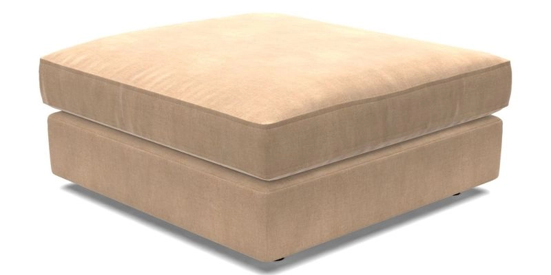 Slingsby Snuggler Fitted Cover Sofa in Two Tone Plain Biscuit. 