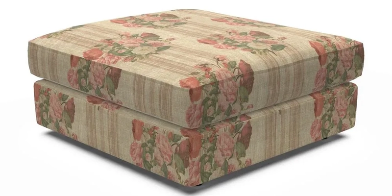 Slingsby Snuggler Fitted Cover Sofa in Two Tone Plain Biscuit. 