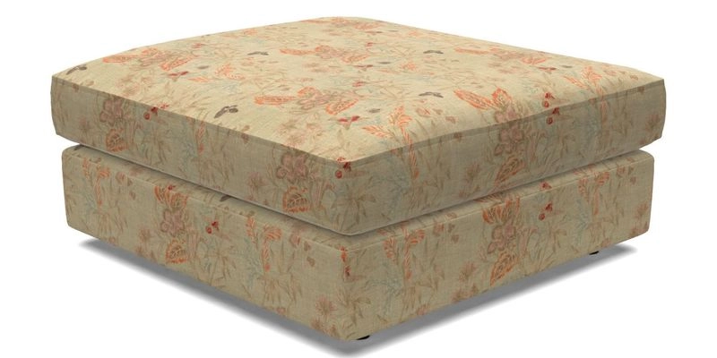 Slingsby Snuggler Fitted Cover Sofa in Two Tone Plain Biscuit. 