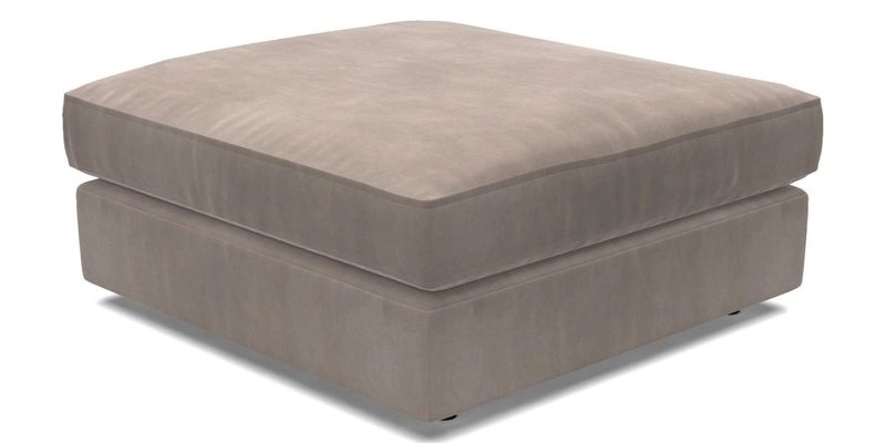 Slingsby Snuggler Fitted Cover Sofa in Two Tone Plain Biscuit. 