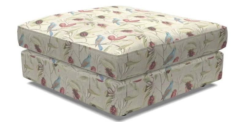 Slingsby Snuggler Fitted Cover Sofa in Two Tone Plain Biscuit. 