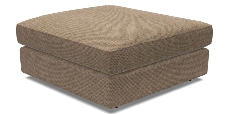 Slingsby Snuggler Fitted Cover Sofa in Two Tone Plain Biscuit. 