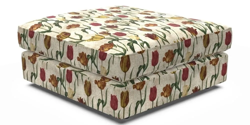 Slingsby Snuggler Fitted Cover Sofa in Two Tone Plain Biscuit. 