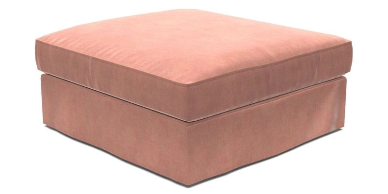 Slingsby Snuggler Fitted Cover Sofa in Two Tone Plain Biscuit. 