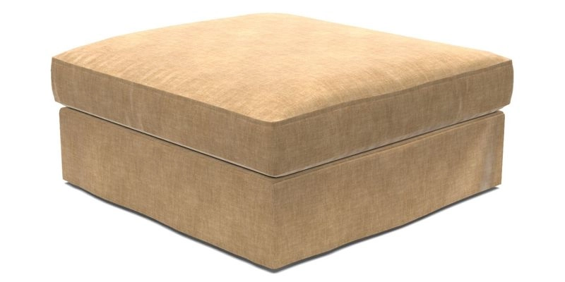 Slingsby Snuggler Fitted Cover Sofa in Two Tone Plain Biscuit. 