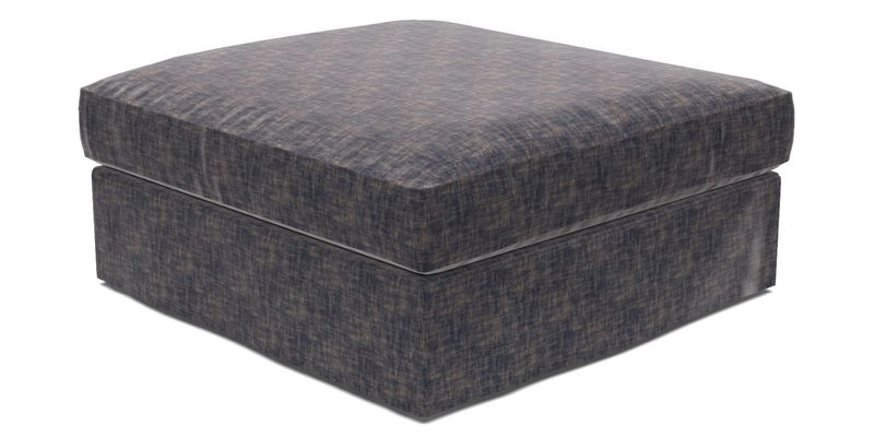 Slingsby Snuggler Fitted Cover Sofa in Two Tone Plain Biscuit. 