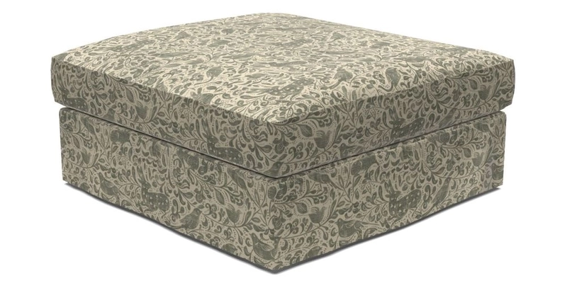 Slingsby Snuggler Fitted Cover Sofa in Two Tone Plain Biscuit. 