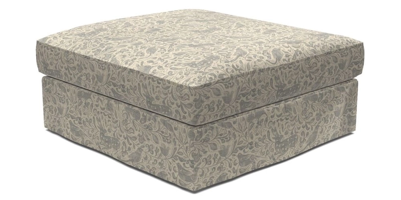 Slingsby Snuggler Fitted Cover Sofa in Two Tone Plain Biscuit. 