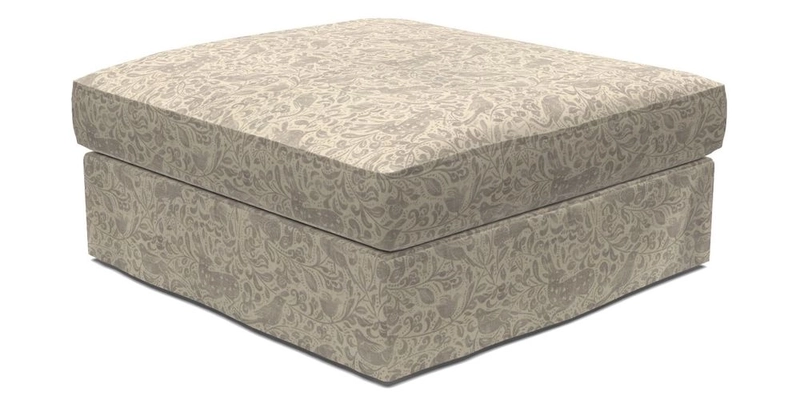 Slingsby Snuggler Fitted Cover Sofa in Two Tone Plain Biscuit. 