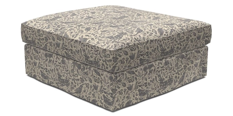 Slingsby Snuggler Fitted Cover Sofa in Two Tone Plain Biscuit. 