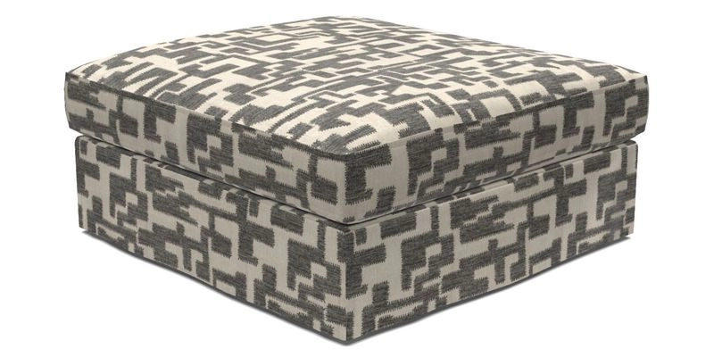 Slingsby Snuggler Fitted Cover Sofa in Two Tone Plain Biscuit. 