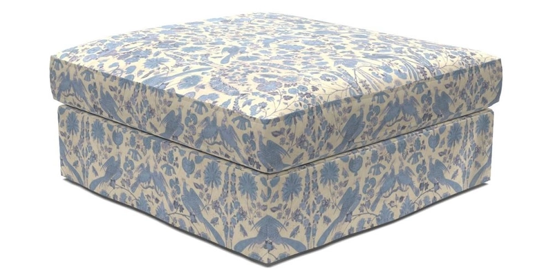 Slingsby Snuggler Fitted Cover Sofa in Two Tone Plain Biscuit. 