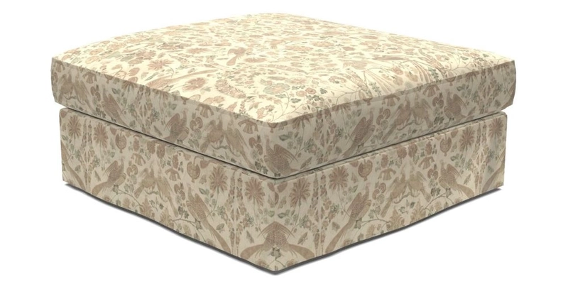 Slingsby Snuggler Fitted Cover Sofa in Two Tone Plain Biscuit. 