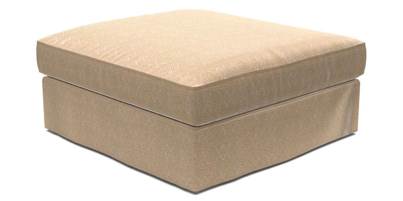 Slingsby Snuggler Fitted Cover Sofa in Two Tone Plain Biscuit. 