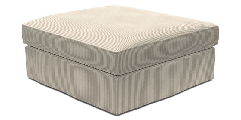 Slingsby Snuggler Fitted Cover Sofa in Two Tone Plain Biscuit. 