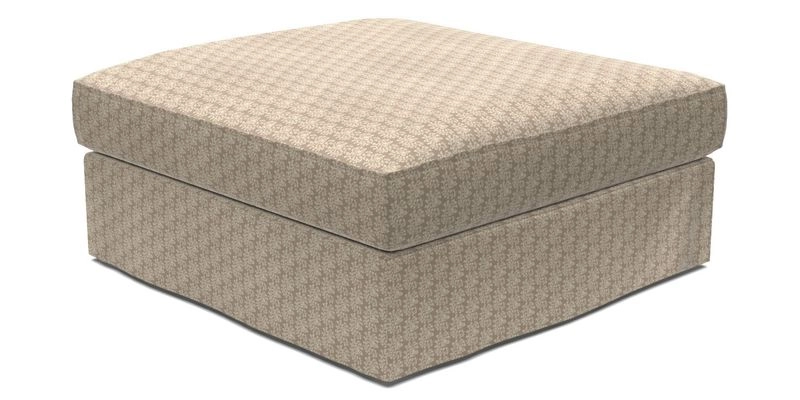 Slingsby Snuggler Fitted Cover Sofa in Two Tone Plain Biscuit. 