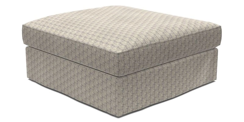 Slingsby Snuggler Fitted Cover Sofa in Two Tone Plain Biscuit. 