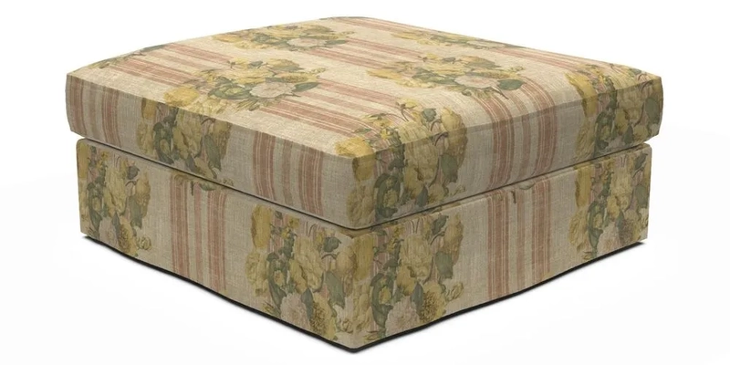 Slingsby Snuggler Fitted Cover Sofa in Two Tone Plain Biscuit. 