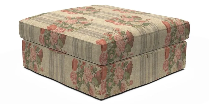 Slingsby Snuggler Fitted Cover Sofa in Two Tone Plain Biscuit. 