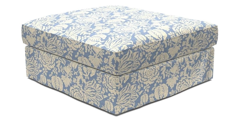 Slingsby Snuggler Fitted Cover Sofa in Two Tone Plain Biscuit. 