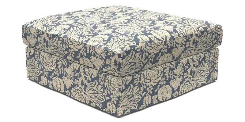 Slingsby Snuggler Fitted Cover Sofa in Two Tone Plain Biscuit. 