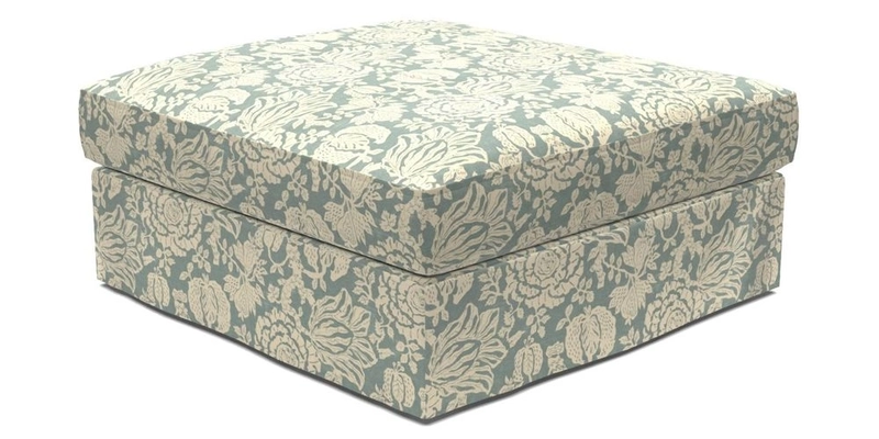 Slingsby Snuggler Fitted Cover Sofa in Two Tone Plain Biscuit. 