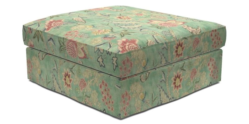 Slingsby Snuggler Fitted Cover Sofa in Two Tone Plain Biscuit. 