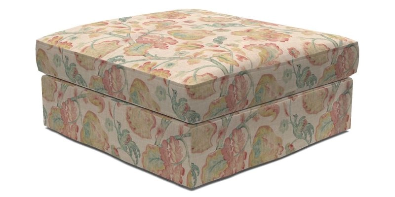 Slingsby Snuggler Fitted Cover Sofa in Two Tone Plain Biscuit. 