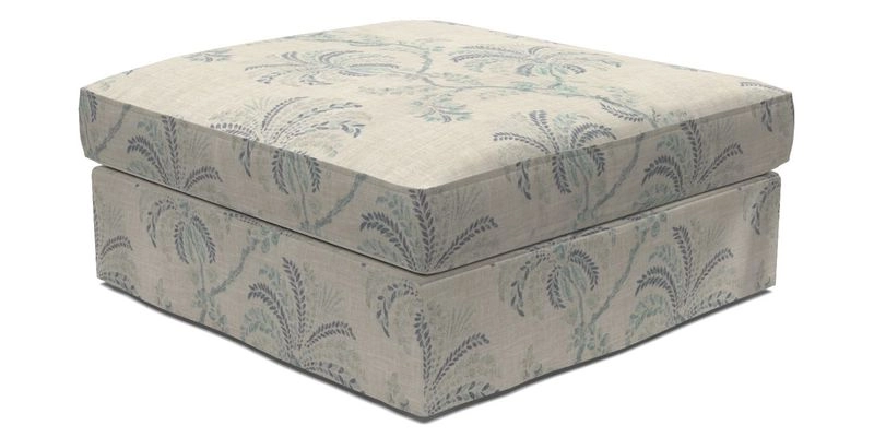 Slingsby Snuggler Fitted Cover Sofa in Two Tone Plain Biscuit. 