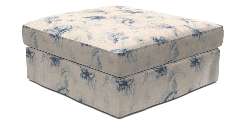 Slingsby Snuggler Fitted Cover Sofa in Two Tone Plain Biscuit. 