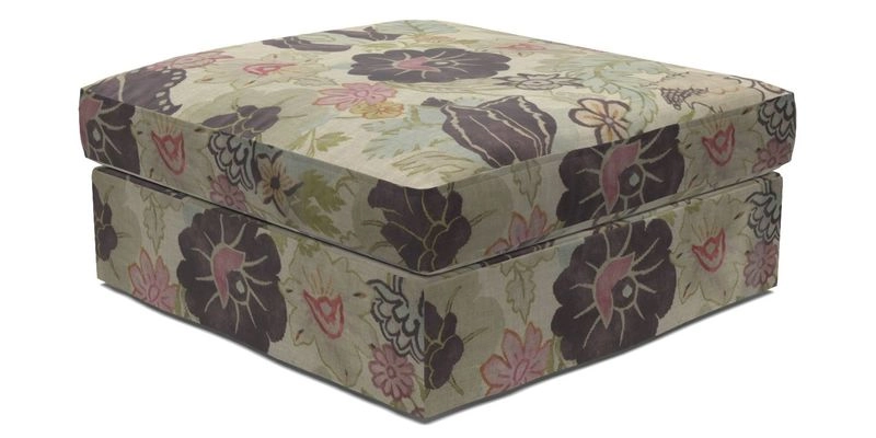 Slingsby Snuggler Fitted Cover Sofa in Two Tone Plain Biscuit. 