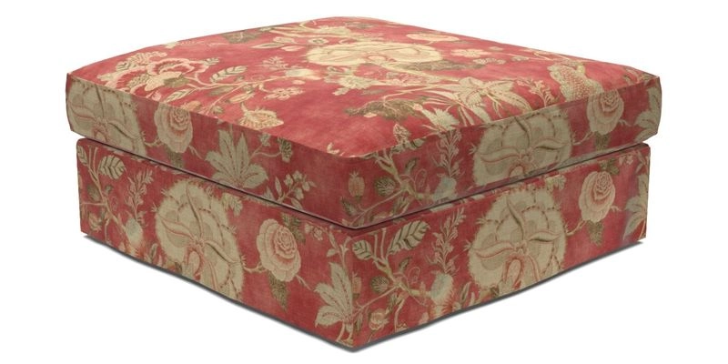 Slingsby Snuggler Fitted Cover Sofa in Two Tone Plain Biscuit. 