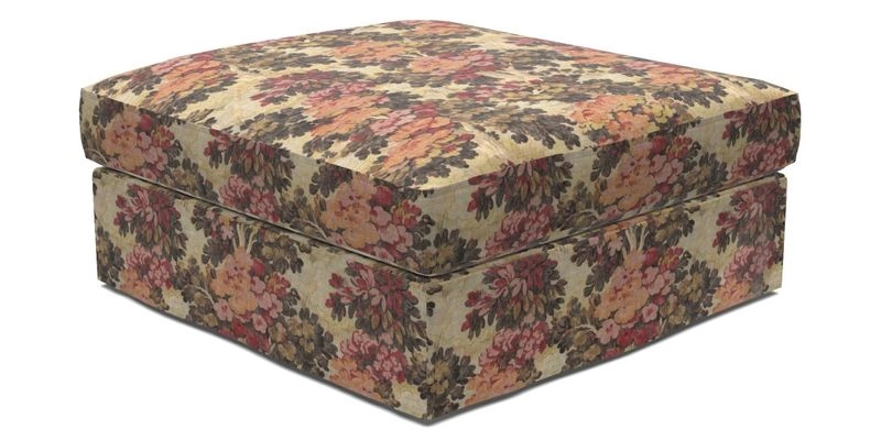 Slingsby Snuggler Fitted Cover Sofa in Two Tone Plain Biscuit. 