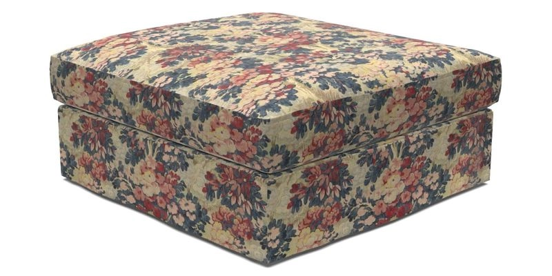 Slingsby Snuggler Fitted Cover Sofa in Two Tone Plain Biscuit. 