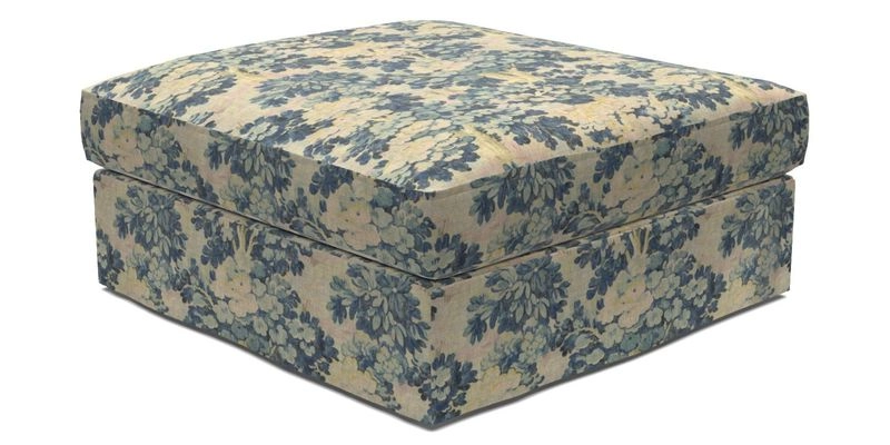 Slingsby Snuggler Fitted Cover Sofa in Two Tone Plain Biscuit. 