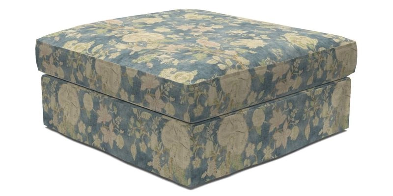 Slingsby Snuggler Fitted Cover Sofa in Two Tone Plain Biscuit. 