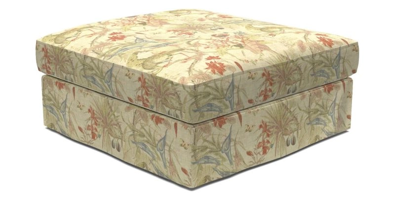 Slingsby Snuggler Fitted Cover Sofa in Two Tone Plain Biscuit. 